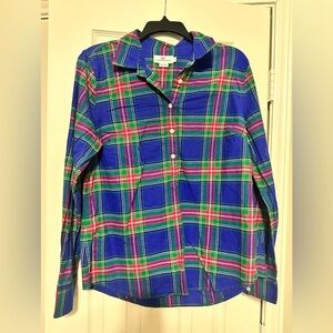 Vineyard Vines Women Plaid Shirt in Blue, Green, and red